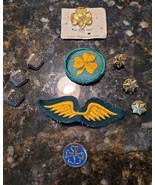 Vtg Assortment Girl Scout Brownie Pins Badges Patch Gold Wings Eagle Clo... - $358.69 MXN