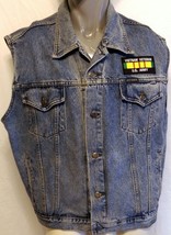 Vintage Harley Davidson Denim Vietnam Veteran&#39;s Vest Size Large US Army ... - $158.39