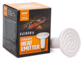 Flukers Ceramic Heat Emitter 60 watt Flukers Ceramic Heat Emitter - £24.48 GBP