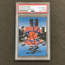 1993 Skybox #408 Charlie Ward Signed Card PSA Slabbed Knicks - £47.95 GBP