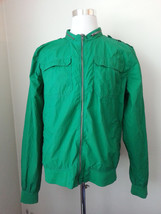 DIVIDE men&#39;s jacket size XL green cotton full zip  - £20.85 GBP