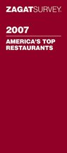 Zagat 2007 America&#39;s Top Restaurants Gallagher, Shelley and Seixas, Robert - £6.67 GBP