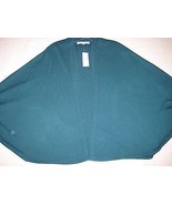 NEW! $49.50 Ann Taylor LOFT Dolman Sleeve Open Front Poncho sz S EMERALD... - $24.25