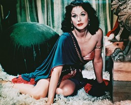 Hedy Lamarr Cleavage Pose Sitting on Rug Samson and Delilah 16x20 Canvas Giclee - $69.99