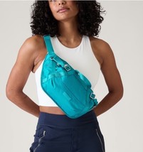 Athleta Blue Patterned Bag Excursion Crossbody BeltBag Blue - $461.81 MXN