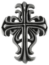 Jewelry Trends Large Celtic Cross Gothic Stainless Steel Band Ring Size 12 - £26.15 GBP