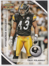 Troy Polamalu Safety Steelers 2010 Panini Gridiron Gear Card # 121  HALL OF FAME - $2.33