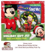 Disney Jr Mickey Mouse Clubhouse Plush Toy Gift Set - Let It Snow Book -... - £10.97 GBP