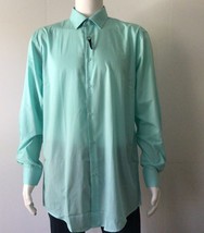 ADRIENNE VITTADINI Slim Fit Long Sleeve Button Down Shirt (Size LT) - £9.34 GBP