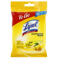 Lysol Disinfecting Wipes On the Go Lemon &amp; Lime Blossom 15.0ea - £13.46 GBP