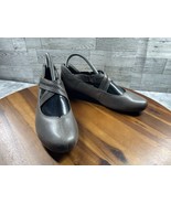 Rockport Cobb Hill Mary Jane SlipOn 8M Janet Shoes Gray Leather Wedge he... - $506.94 MXN