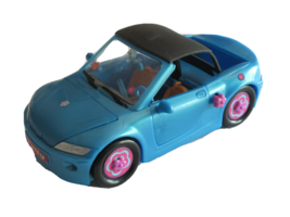 Polly Pocket 2003 Convertible Roll Top Blue Car Doll Accessory Vintage - $9.50