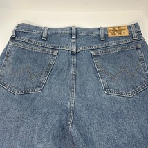 Vtg Wrangler Blues Men&#39;s Jeans 36x32 Straight Leg Medium Wash Made in Me... - $437.66 MXN