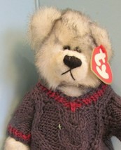 Ty Beanie Babies Attic Treasures Baby Plush Bear &quot;Fairbanks&quot; w/Tag Grey - £7.88 GBP