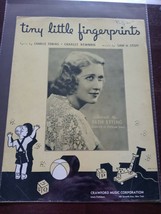 Tiny Little Fingerprints Ruth Etting Sam Stept Sheet Music - £70.24 GBP
