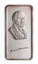 James Monroe - Hamilton Excellent État 1 ML Argent Art Barre 1976 - $90.03