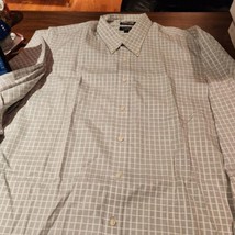 NEW Mens Kirkland Signature Traditional Cotton Dress Shirt size XL 17.5 X 36/37 - £14.67 GBP