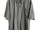 Columbia Short Sleeve Button Shirt Mens Size XL Blue Casual Shirt Ramie ... - $13.24