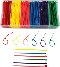 Small 4 Inch Multicolor [Zip Cable Tie]S 480Pcs Assorted Color for Marking Chick - £10.31 GBP