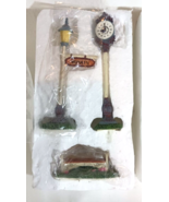MAUD HUMPHREY BOGART VILLAGE Collection Street Sign/ Lamp Clock Bench Mi... - €7,41 EUR