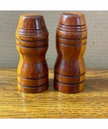 Vintage Wooden Salt &amp; Pepper Shaker Set Wood - €19,40 EUR