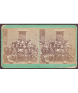 Boston, MA Area School Class Real Photo Stereoview Card - A.E. Alden Co. - £10.25 GBP