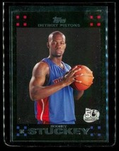 2007-08 Topps 50TH Anniversary Rc Basketball Card #125 Rodney Stuckey Pistons - £3.80 GBP