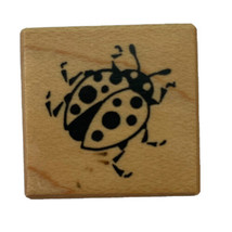 PSX Spotted Ladybug Insect Tiny Rubber Stamp A-607 Vintage 1990 New 1&quot; - $6.87