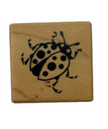 PSX Spotted Ladybug Insect Tiny Rubber Stamp A-607 Vintage 1990 New 1" - $6.87