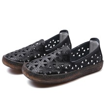 Summer Women Casual Shoes Leather Soft Loafers Female Ballet Flats Sneak... - £20.29 GBP