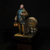 1/24 Resin Model Kit Medieval Wine Merchant Monk Unpainted - £14.88 GBP