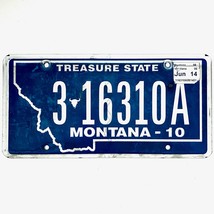 2014 United States Montana Yellowstone County Passenger License Plate 3 16310A - £13.18 GBP