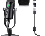 Mercase Usb Condenser Microphone For Computer, Mac, Smartphone, Ps4, And... - £41.31 GBP