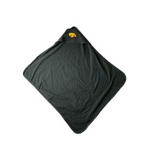 Pine Sports Newborn Iowa Hawkeye Blanket Towel Hooded Black Gold 23x28 in - £7.74 GBP