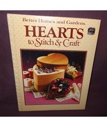 Hearts Stitch Craft Book 1984 Better Homes Gardens Patterns Cross Stitch... - £7.82 GBP