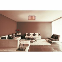 Firstlight Chicago 3 light modern ceiling light with twin drum shade in Taupe - £36.75 GBP