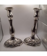 Vintage 9&quot; Silver Plated Candlestick 29406 - Creative Gifts Internationa... - $423.18 MXN