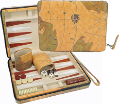 Backgammon Set, Board Games for Adults - Travel Games - Magnetic with Tan Map St - £39.61 GBP
