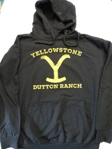Damaged Yellowstone TV Show Logo Dutton Ranch Licensed Pullover Hoodie Jacket XL - £11.71 GBP