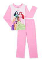 Disney Princess Ariel Pink Fleece Pajamas Sleepwear Girls Size 4-5, 6-6X Or 7-8 - £11.53 GBP