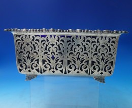 Wilkens German .800 Silver Serving Bowl Square w/Blue Cobalt Liner c1920 (#5929) - £746.83 GBP