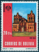 Zayix Bolivia 538 Mnh Exfilma Architecture Sica Sica Church 062723S77M - £1.20 GBP