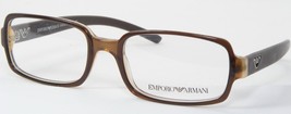 Emporio Armani Ea 642 312 Brown Eyeglasses Glasses Frame 50-17-135mm Italy - £46.60 GBP