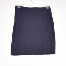 CAbi Women&#39;s Navy Blue Pencil Knit Skirt Size 8 - £14.60 GBP