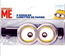 Despicable Me Minion Goggles Birthday Party Favors 8 Per Package NEW - £3.12 GBP