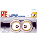 Despicable Me Minion Goggles Birthday Party Favors 8 Per Package NEW - £3.13 GBP