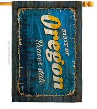 Oregon Vintage - Impressions Decorative House Flag H140982-BO - £28.95 GBP