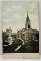Scranton Pa, Court House Square 1908 Undivided Back Postcard C1 - £5.46 GBP