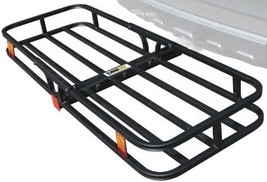 Maxxhaul 70107 53&quot; X 19-1/2&quot; Hitch Cargo Carrier - Trailer Mount Steel, ... - $77.99