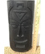 VTG Handcrafted In Ecuador God Tiki Bar Wall Mask Hanging Art Hand Carved A - $97.02